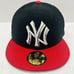 New Era New York Yankees World Series Corduroy 59FIFTY Fitted Hat Black 7 1/4