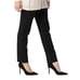 Susan Graver Petite Ponte Knit Pull-On Pants w/ Seam Detail in Black, Size SP