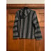 Iguana Jack Unisex Striped Pullover Hoodie Long Sleeves Black/Gray Size Medium