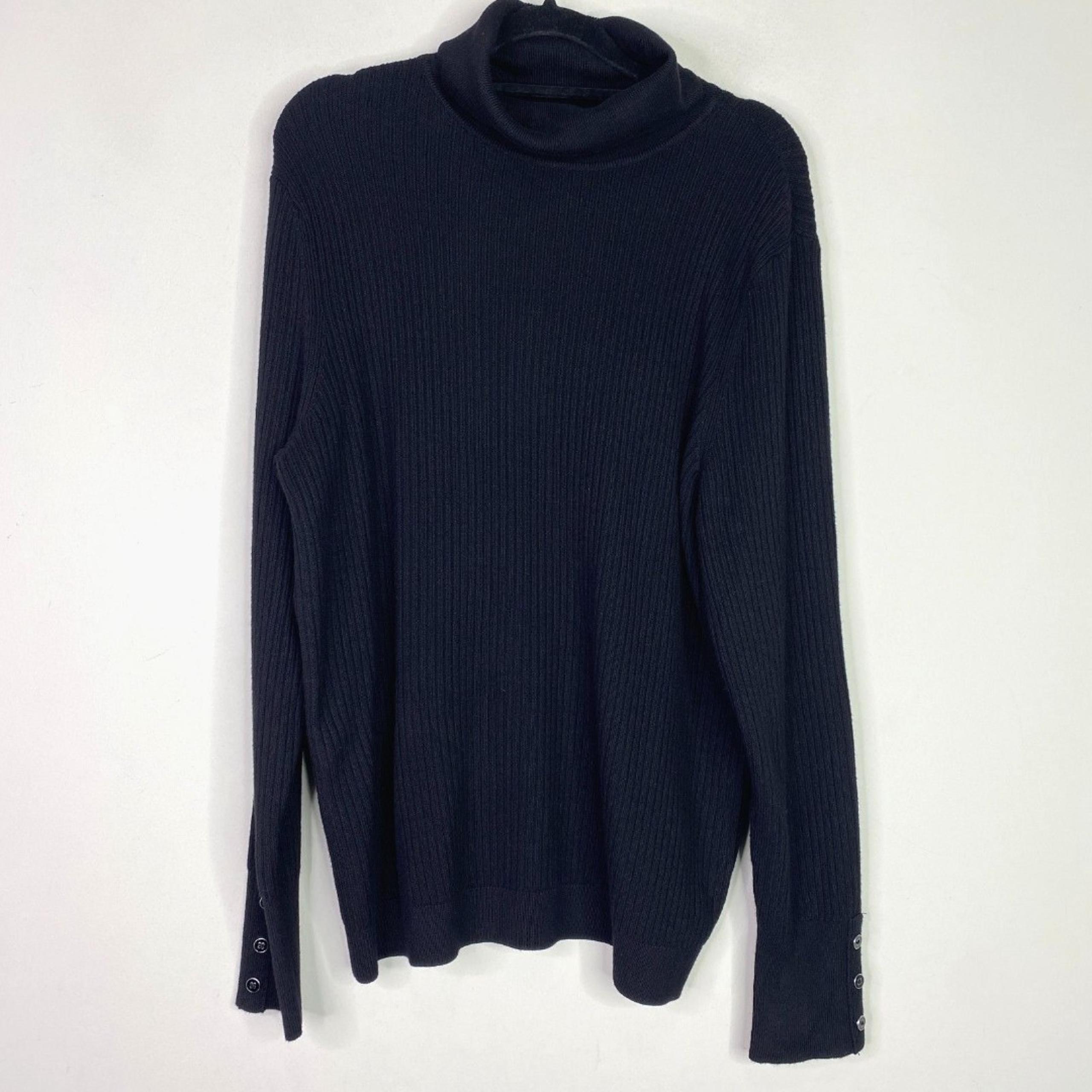 New Talbots Button Cuff Ribbed Turtleneck Sweater Women's Size XLP