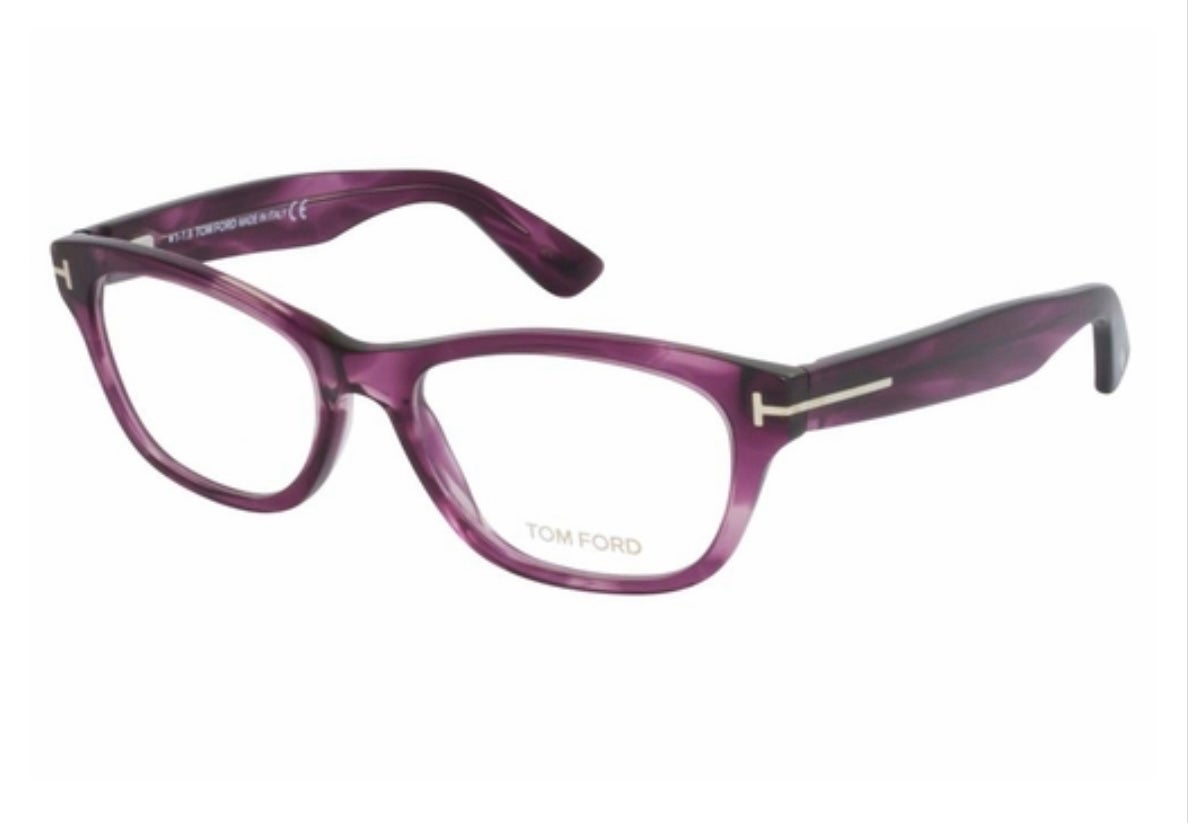 New Tom Ford TF5425 081 53-17-140 Violet Full Rim Rectangular Opticals orig400+