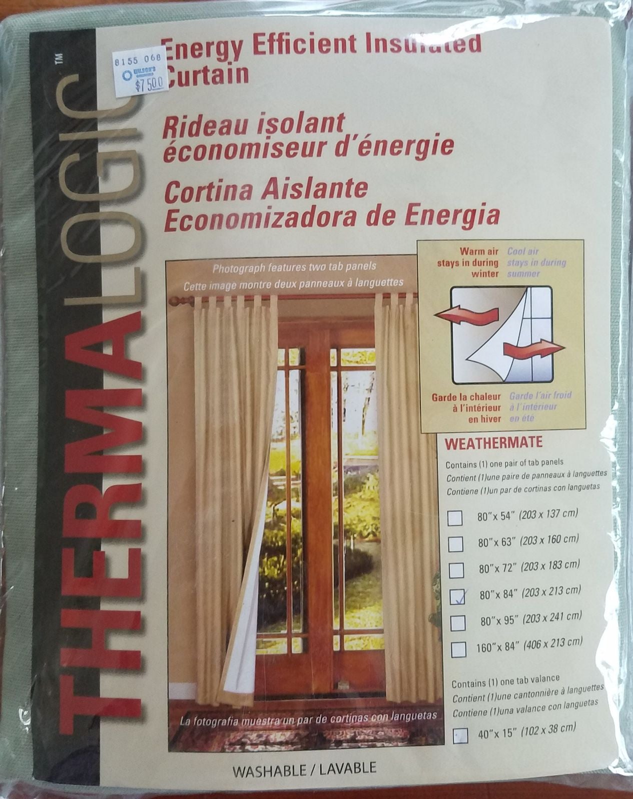 NWT-Thermalogic insulated curtain