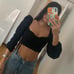 Barbie Looks, Natural Black Hair, Color Block Crop Top