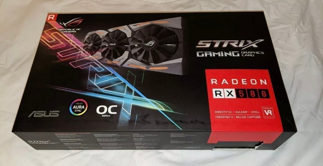 ASUS AMD Radeon RX 580 8GB GDDR5 Graphics Card ROG-STRIX-RX580-O8G-GAMING