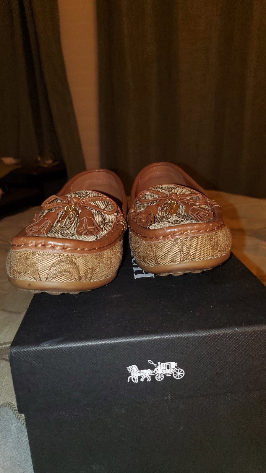 Genuine Coach loafers with original box