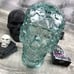 Clear Textured Skeleton Skull Head Glass