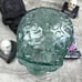 Clear Textured Skeleton Skull Head Glass