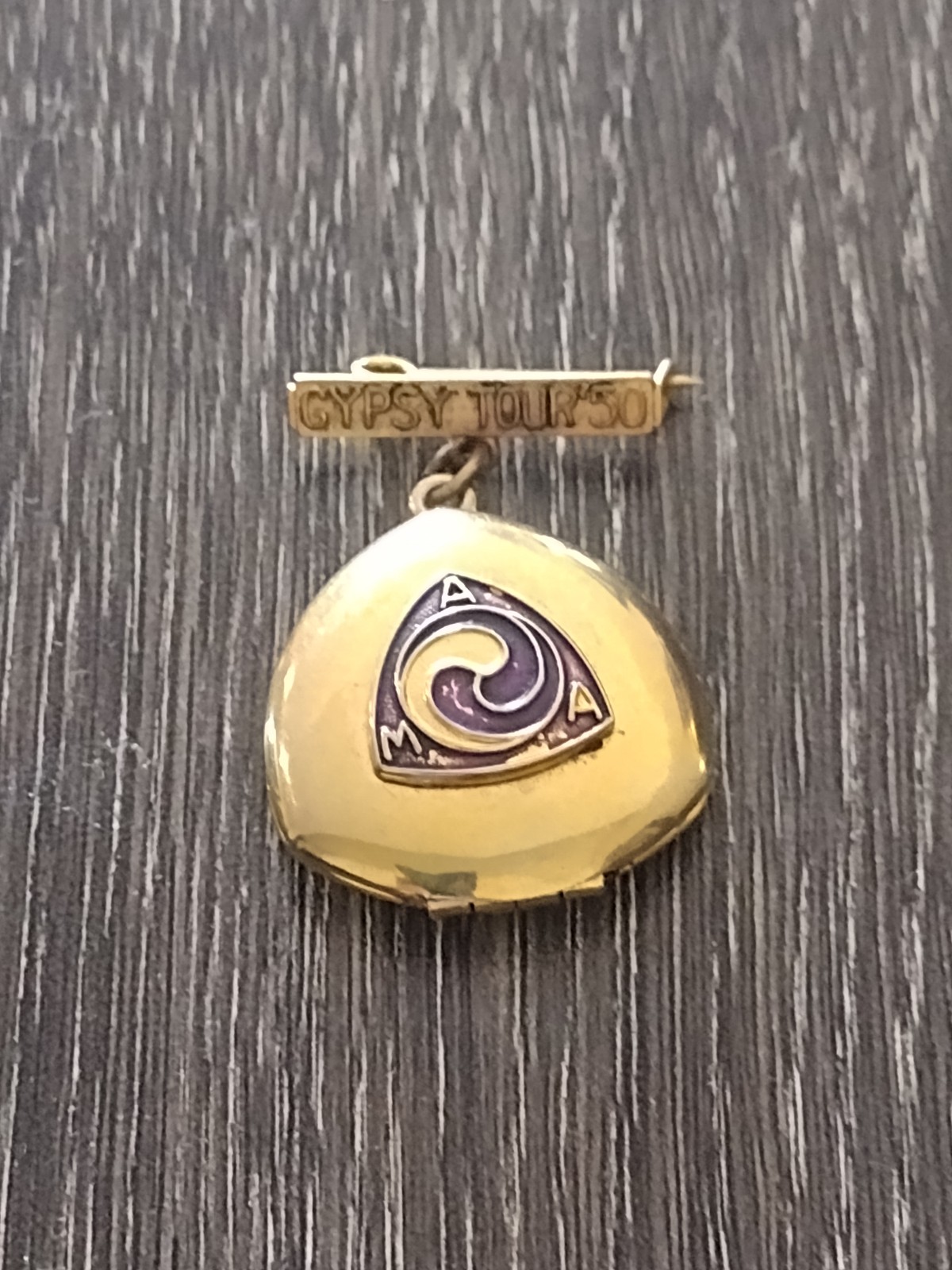 American Motorcycle Association Gypsy Tour Pin 1950