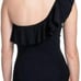 Profile by Gottex Women's Standard Ruffle Shoulder One Piece Swimsuit 14 Black