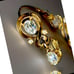 Crown Trifari Pat. Pending Clear Rhinstone Bracelet & Matching Earrings