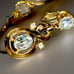 Crown Trifari Pat. Pending Clear Rhinstone Bracelet & Matching Earrings