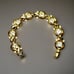 Crown Trifari Pat. Pending Clear Rhinstone Bracelet & Matching Earrings