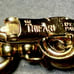 Crown Trifari Pat. Pending Clear Rhinstone Bracelet & Matching Earrings