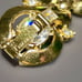 Crown Trifari Pat. Pending Clear Rhinstone Bracelet & Matching Earrings