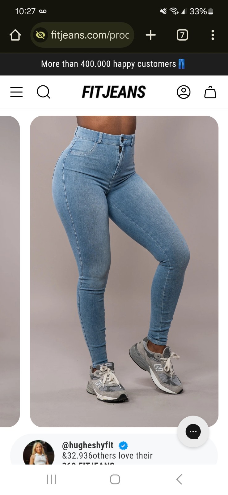 Fitjeans 360 arctic blue