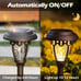 LeiDrail Solar Pathway Lights, 8 Pack Solar Lights Outdoor Garden Waterproof