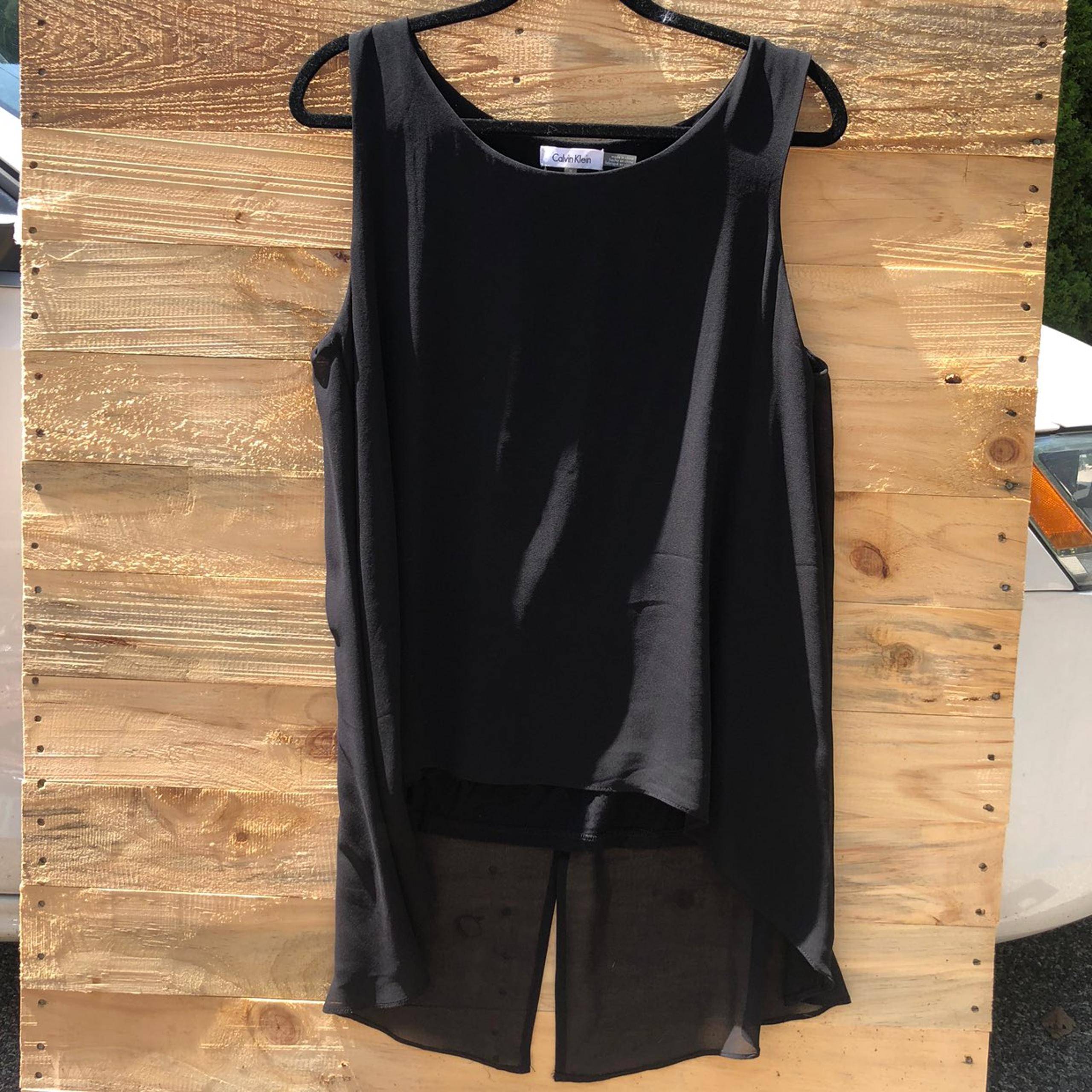 *NEW M CK Chiffon Overlay Blouse