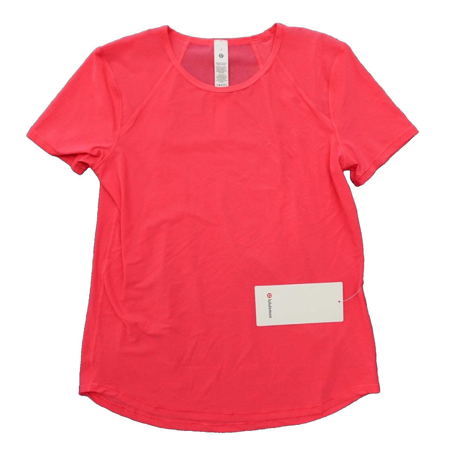 lululemon Size 4 Sculpt Short Sleeve Shirt Classic Fit GLZP Pink New