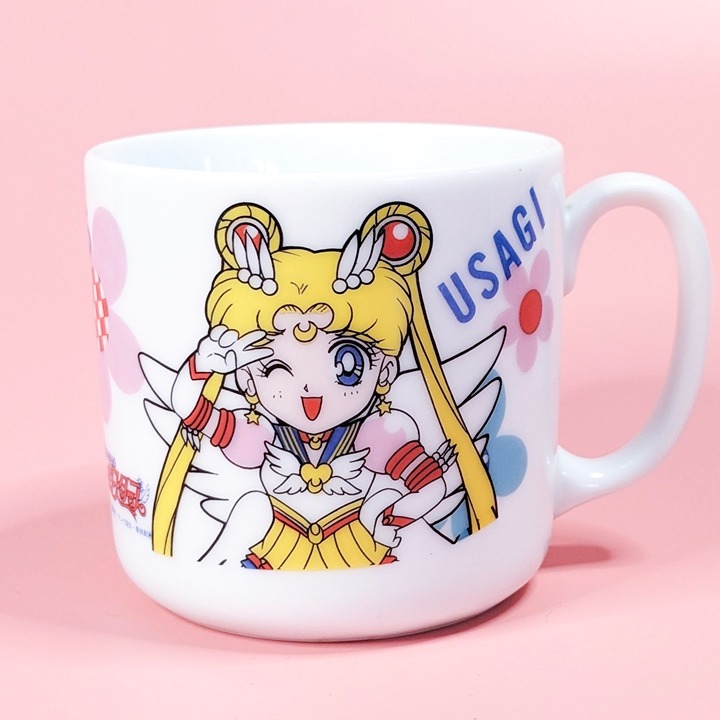 Rare Official Bandai Vintage Sailor Star Eternal Sailor Moon and Usagi Teacup