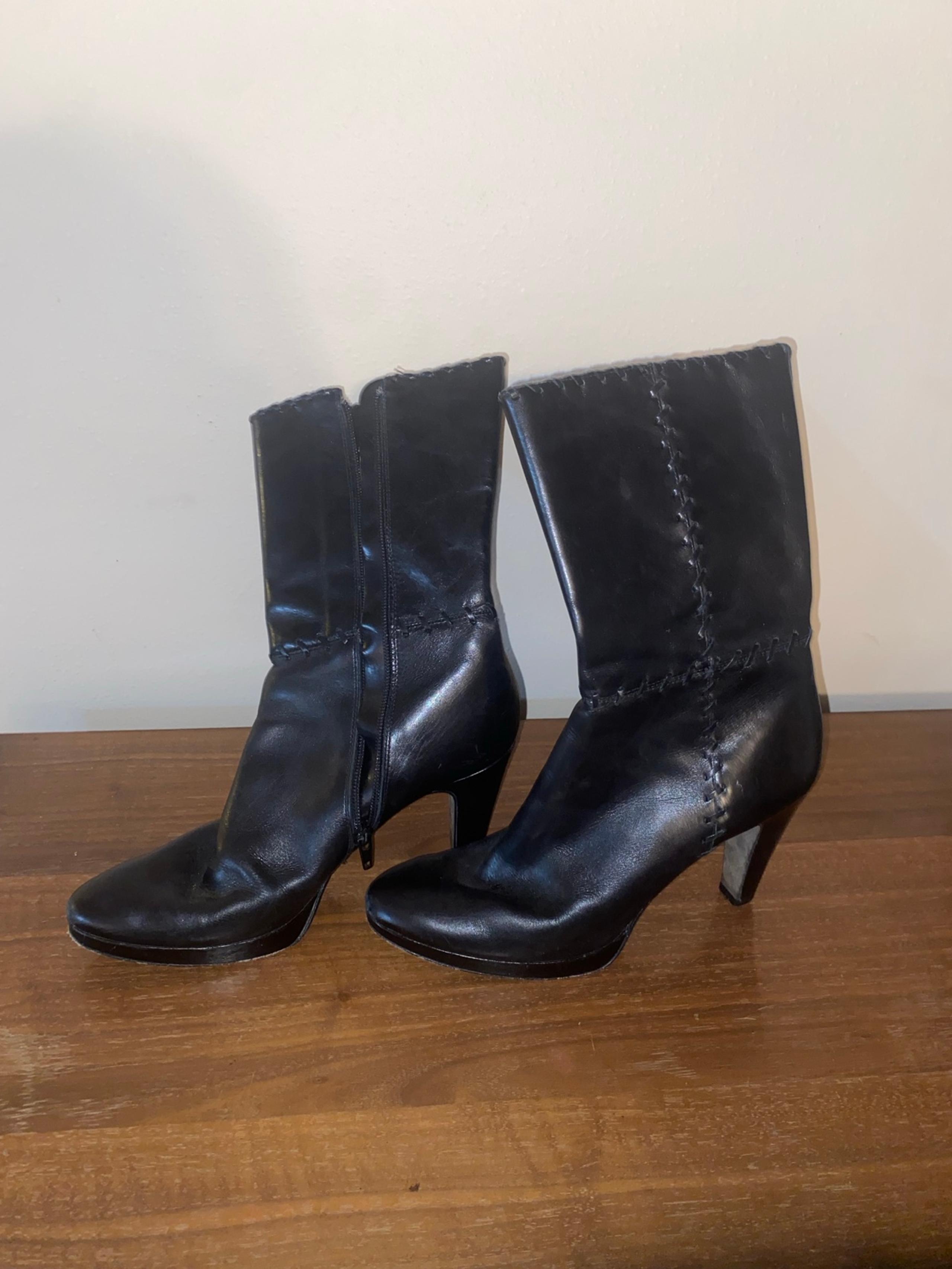 Leather boots