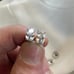 18K White Gold + Silver 7.5 Diamond Stud Earrings