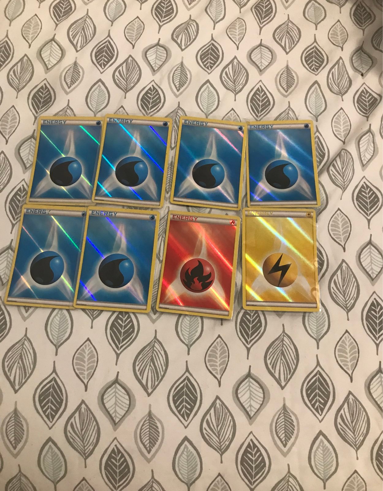 Pokemon Reverse Holo Energy Cards