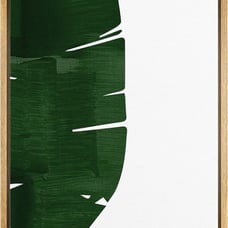 Texture Green Palm Leaf Geometric Shapes Illustrations Modern Art Chic Colorful