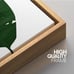 Texture Green Palm Leaf Geometric Shapes Illustrations Modern Art Chic Colorful