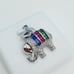 925 Sterling Silver Cubic Zirconia Pendant, UU1P6A6034