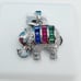 925 Sterling Silver Cubic Zirconia Pendant, UU1P6A6034