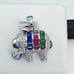 925 Sterling Silver Cubic Zirconia Pendant, UU1P6A6034