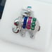 925 Sterling Silver Cubic Zirconia Pendant, UU1P6A6034