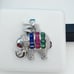925 Sterling Silver Cubic Zirconia Pendant, UU1P6A6034