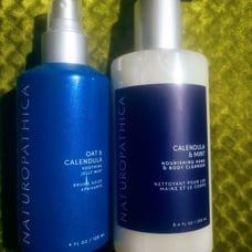 NATUROPATHICA SET 2 / OAT & CALENDULA SOOTHING JELLY MIST / NOURISHING CLEANSER