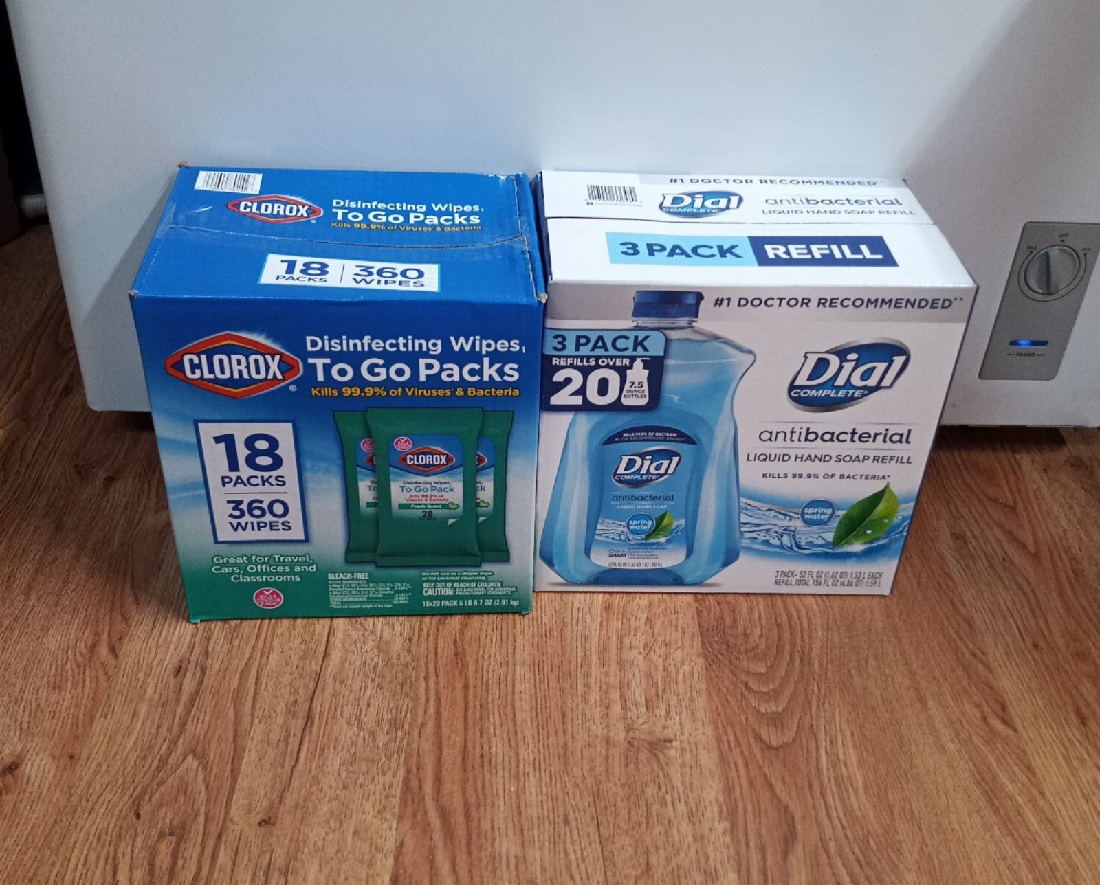 Household Bundle Clorox Disinfecting Wipes an Dial Antibacterial Hand Soap