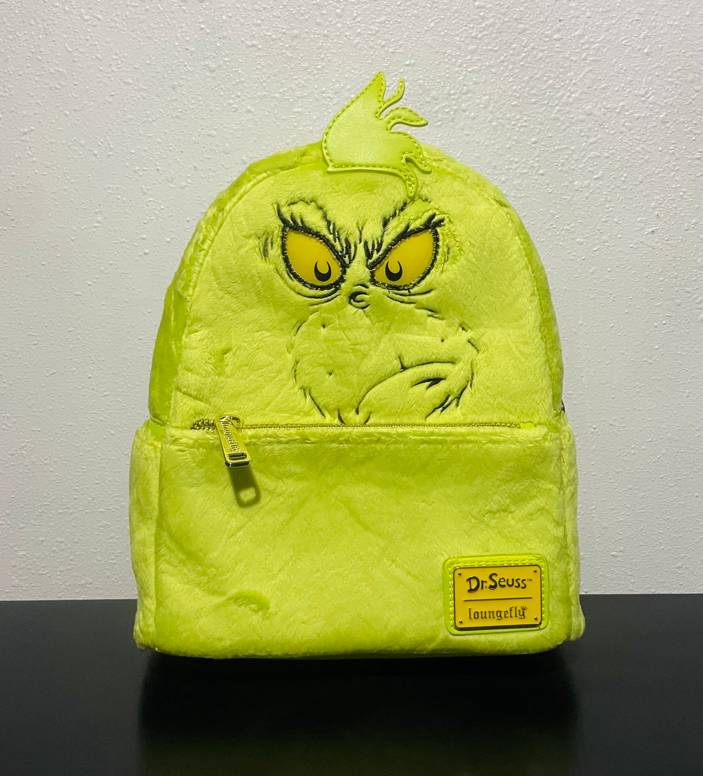 Loungefly How The Grinch Stole Christmas! Light-Up Fuzzy Mini Backpack