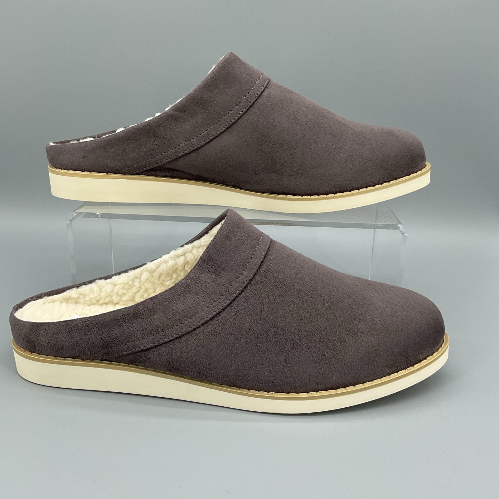 NEW Journee Collection Women’s Sabine Slip on Slippers Gray Size 12