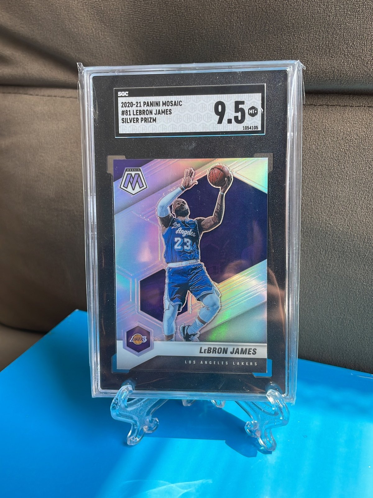 Lebron James silver prizm sgc 9.5