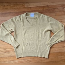 Vintage Jacobson's mens Cashmere v-neck sweater THANE Size Large