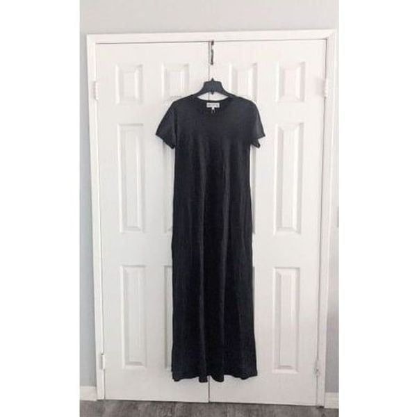 Wildfox Journey Short Sleeve Distressed Hem Maxi Dress