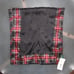 NWT LAREN RALPH LAUREN Black Paisley Plaid Silk Scarf