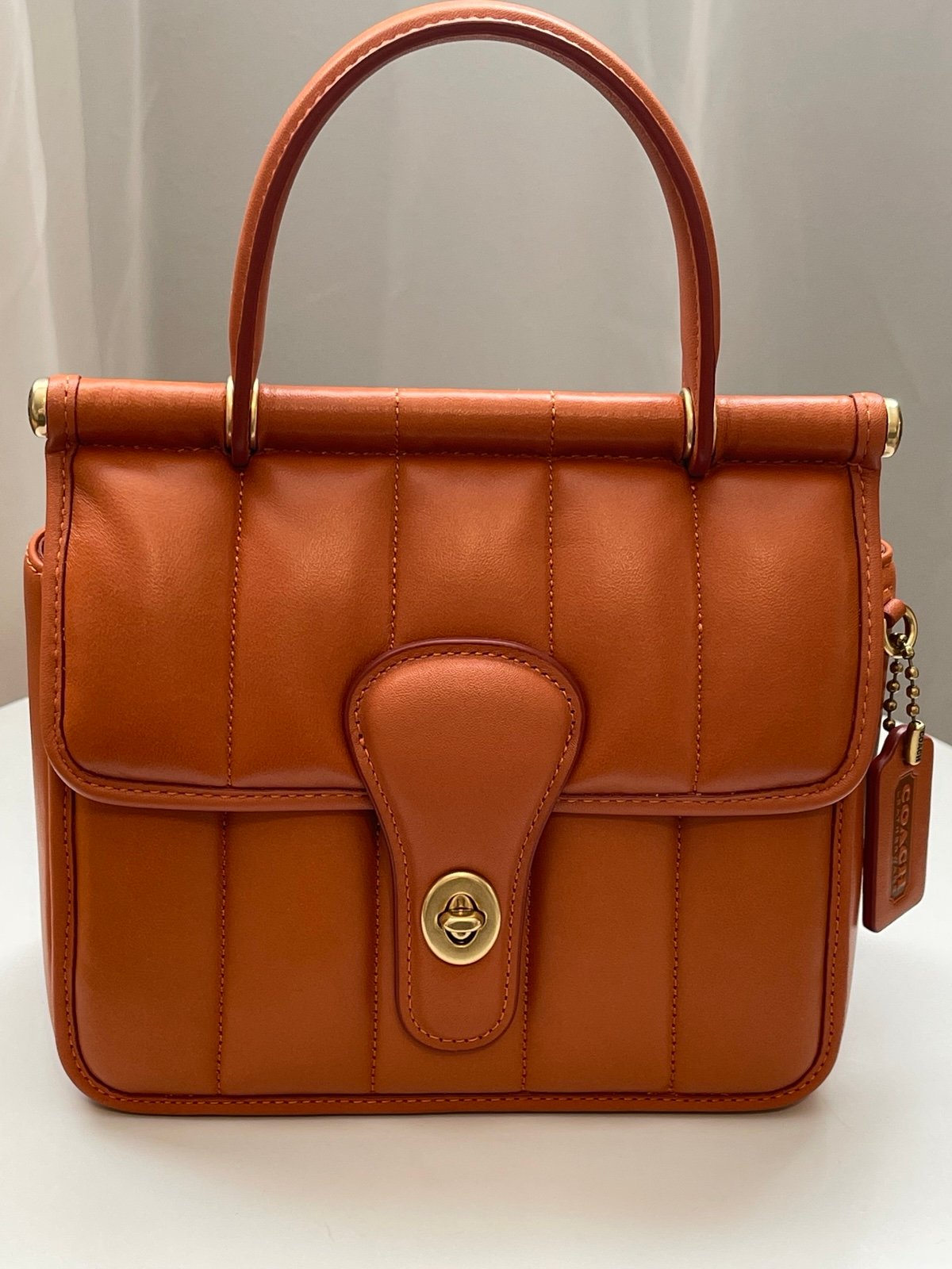 COACH Willis Top Handle 18 With Quilting Canyon
