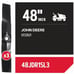 Oregon Mower Blades -48 Deck Fits John Deere Riding Mower, set of 3 (48JDR1SL3)