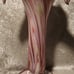 Murano Style Art Deco Multicolor Swirled Flower Petal 9 Vase Vintage Rare