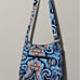 Vera Bradley messenger hipster blue medallion floral shoulder crossbody bag purs