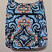 Vera Bradley messenger hipster blue medallion floral shoulder crossbody bag purs