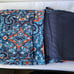 Vera Bradley messenger hipster blue medallion floral shoulder crossbody bag purs