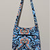 Vera Bradley messenger hipster blue medallion floral shoulder crossbody bag purs