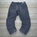 Vintage Skater Jeans MFG Girbaud Smoke Black Wash Baggy Tapered Leg Denim Y2K