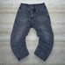 Vintage Skater Jeans MFG Girbaud Smoke Black Wash Baggy Tapered Leg Denim Y2K